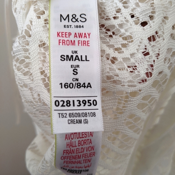 Cream Tasseled Poncho Cover up - Picture 8 of 8